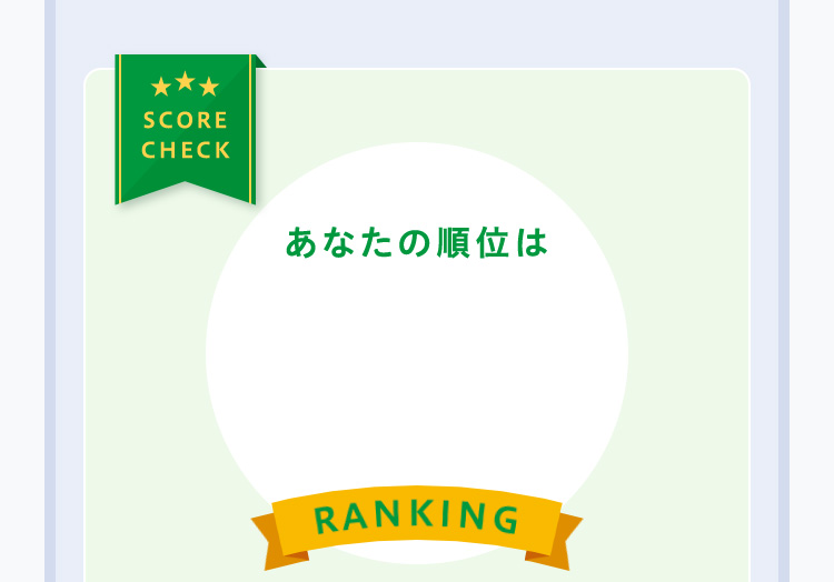あなたの順位は