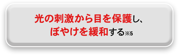光の刺激から目を保護し、ぼやけを緩和する※5
