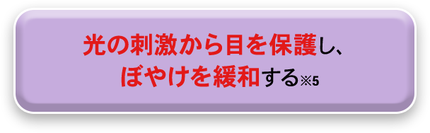 光の刺激から目を保護し、ぼやけを緩和する※5