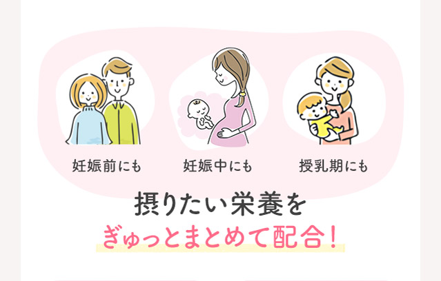 摂りたい栄養をぎゅっとまとめて配合！