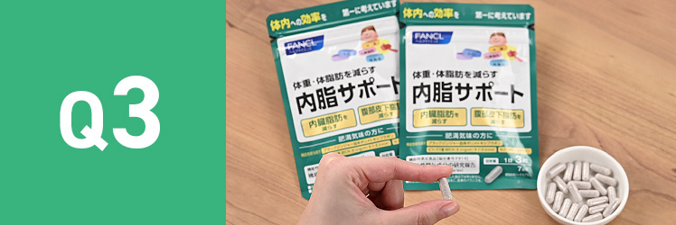 Q3イメージ：機能性表示食品「内脂サポート」
