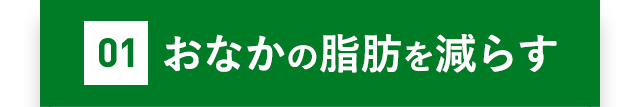 01 おなかの脂肪を減らす