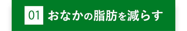 01 おなかの脂肪を減らす