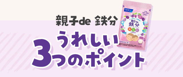親子de 鉄分 3つのポイント