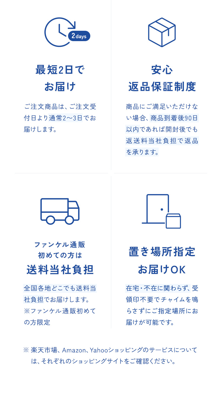 最短2日でお届け