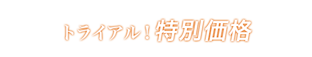 トライアル！特別価格