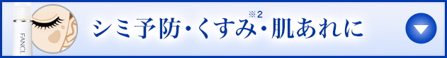 シミ予防・くすみ※2・肌あれに