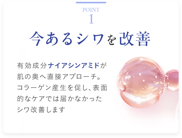 Point1 今あるシワを改善