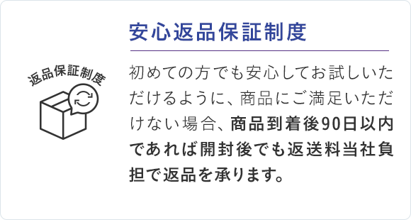 安心返品保証制度