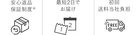 安心返品保証制度/最短2日でお届け/初回送料当社負担