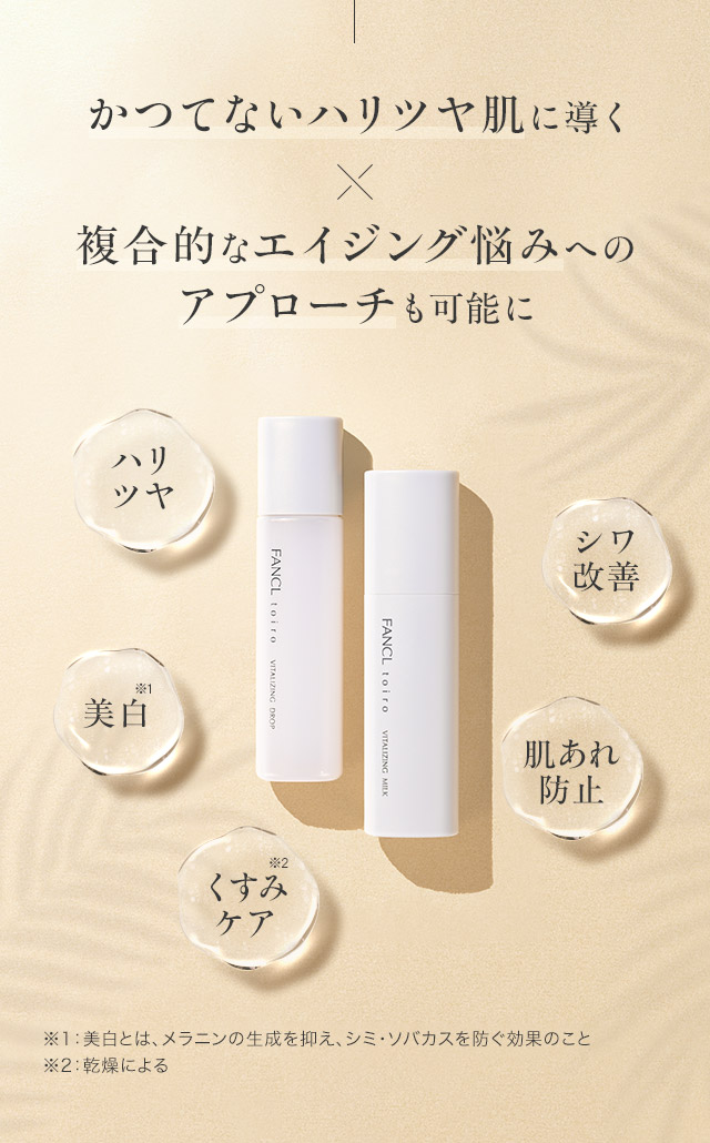 かつてないハリツヤ肌に導く×複合的なエイジング悩みへのアプローチも可能に