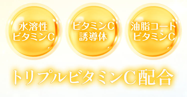 水溶性ビタミンC ビタミンC誘導体 油脂コートビタミンC トリプルビタミンC※配合