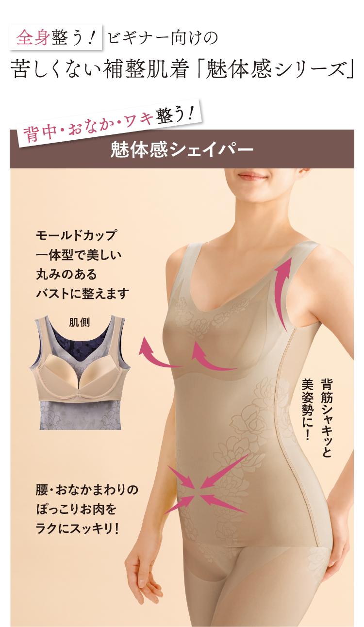 背中・おなか・ワキ整う！魅体感シェイパー