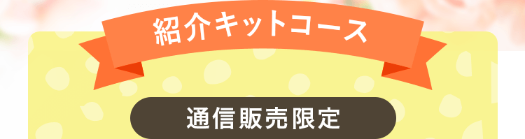 紹介キットコース 通信販売限定