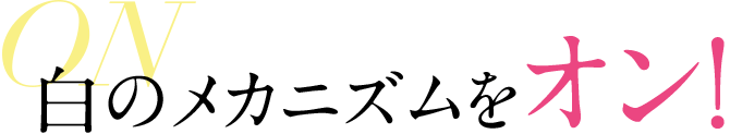 白のメカニズムをオン！