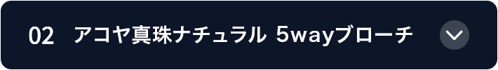 02 アコヤ真珠ナチュラル 5wayブローチ